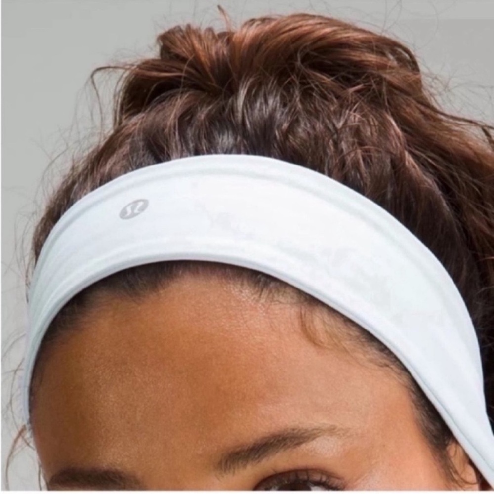 Lululemon Fly Away Tamer Headband in White